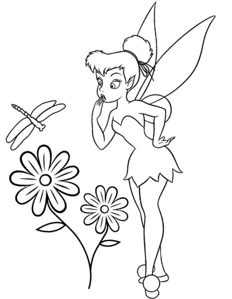 Фея Динь Динь раскраска