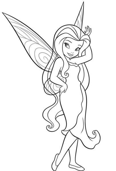 Фея Динь Динь раскраска