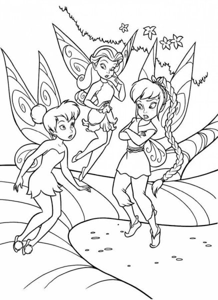 Фея Динь Динь раскраска