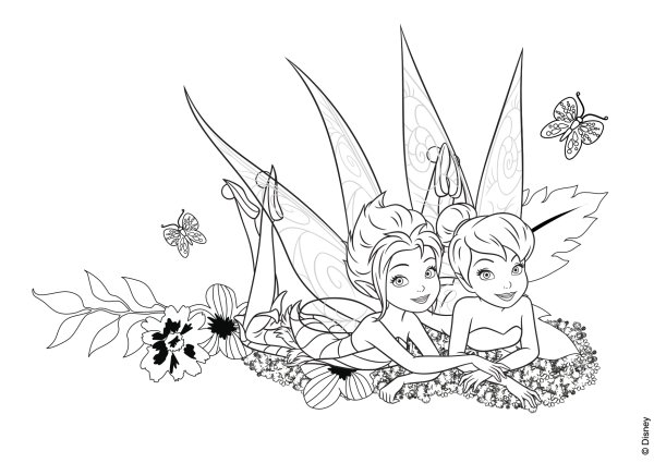 Раскраски феи Динь Динь и её друзья