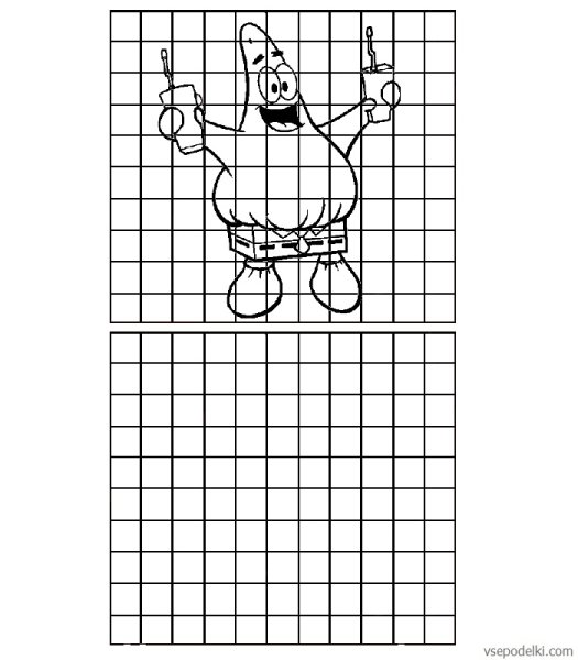 Раскраски в клеточку