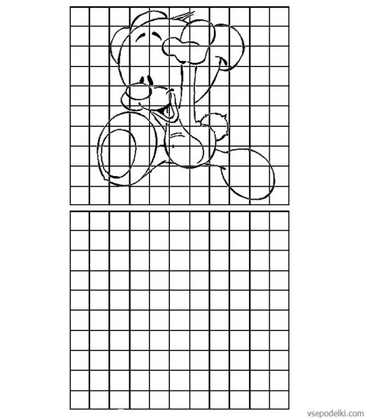 Расскрасскапо клеточкам