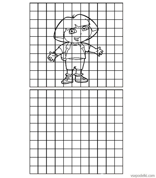 Рисунки по клеточкам раскраска