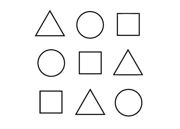 Геометрические фигуры раскраска