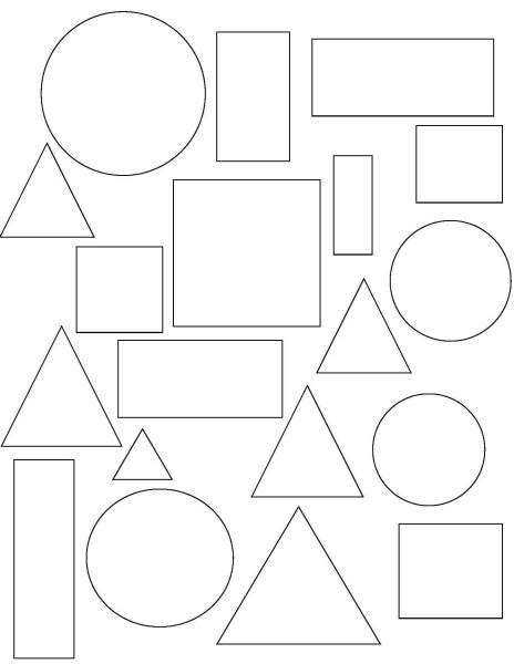 Геометрические фигуры вырезать