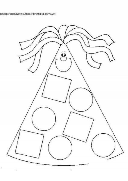 Геометрические фигуры раскраска