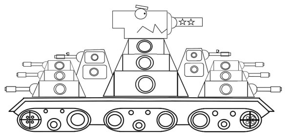 Раскраска танк кв 44