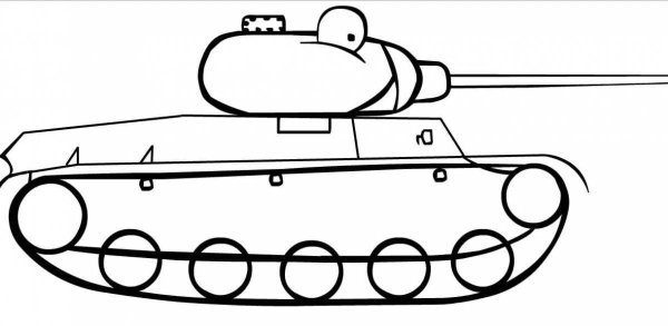 Раскраска танк кв 6