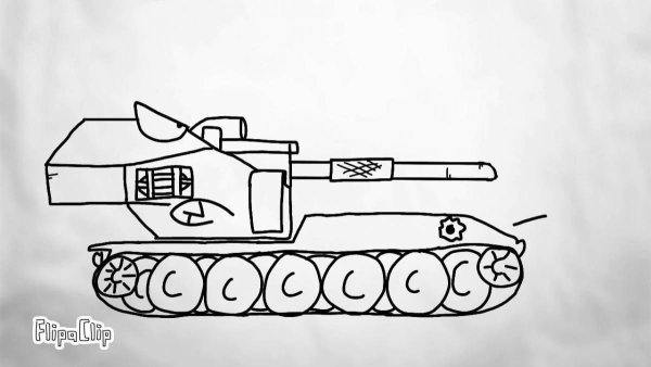 Картинки раскраски танки мультики (55 фото)