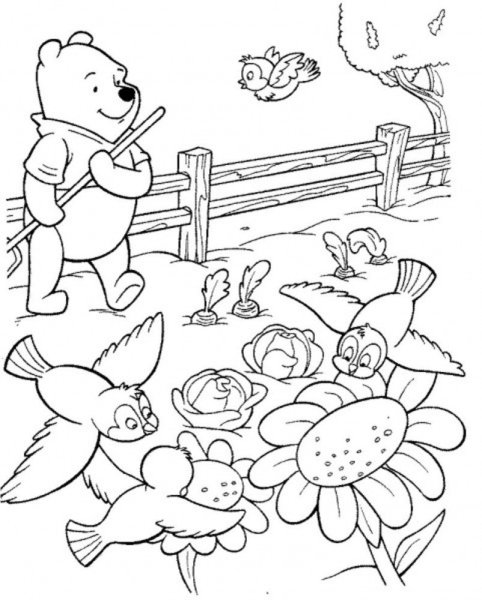 Раскраска. В детском саду