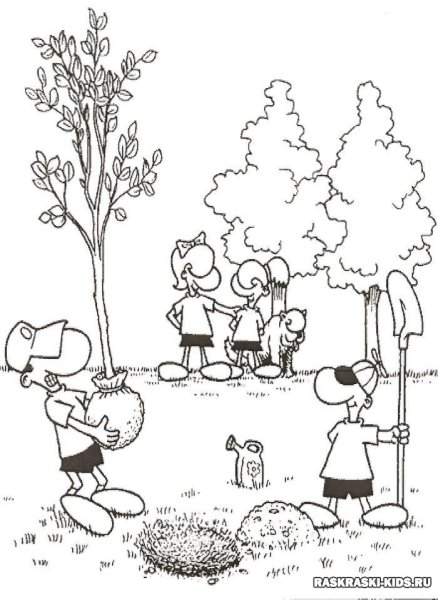 Эколог раскраска