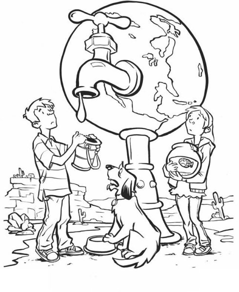 Экология раскраска