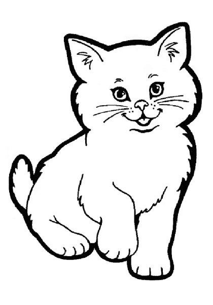 Раскраска маленькие котята