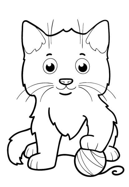 Раскраска кот