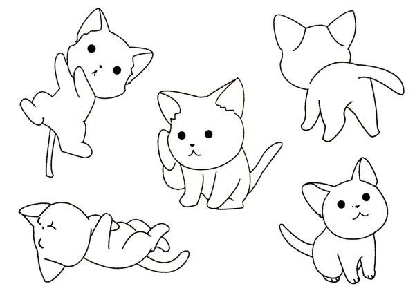 Котенок. Раскраска