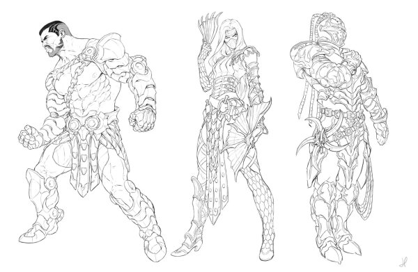 Раскраски мортал комбат Кинтаро