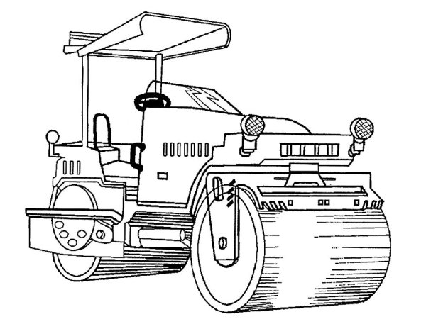 Раскраска строительная техника