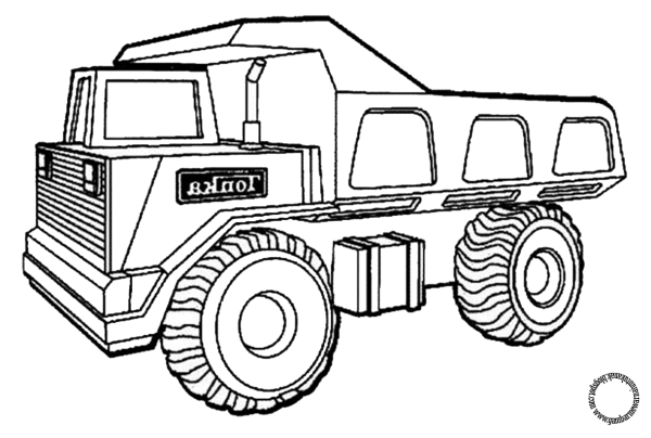 Раскраски для мальчиков строительная техника