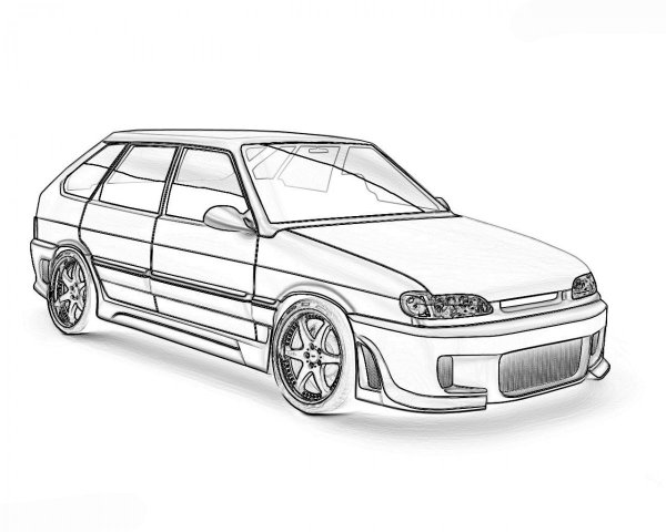 Раскраски Лада 2115