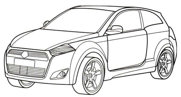 Раскраски машинки Лада Веста