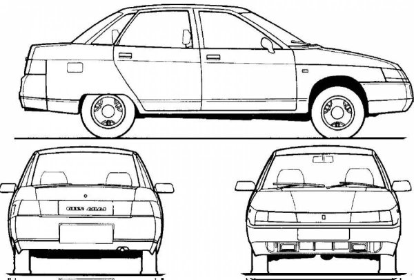 Лада 2112 чертеж