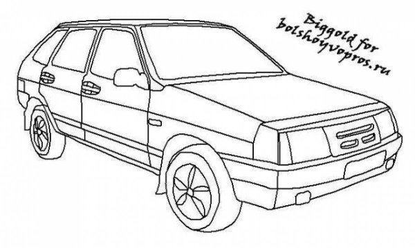 Раскраски Лада 2115