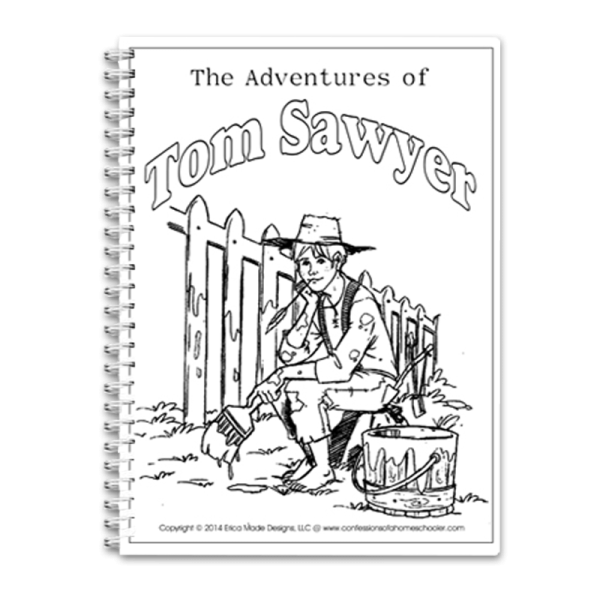 Приключения Тома Сойера раскраска
