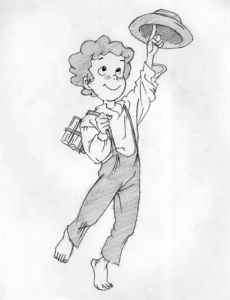 Том Сойер раскраска