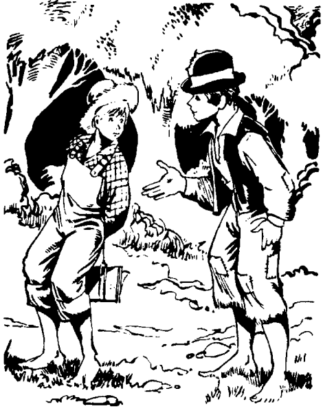 Иллюстрация к произведению приключения Гекльберри Финна
