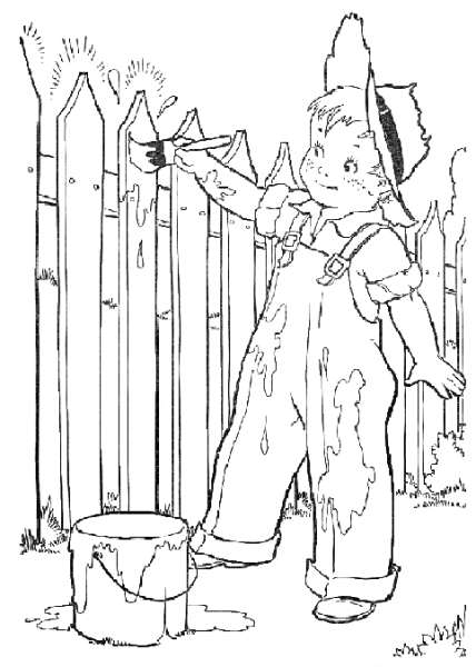 Забор раскраска