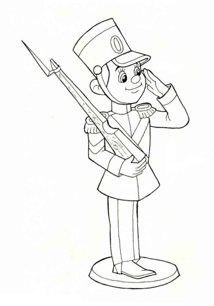 Стойкий оловянный солдатик раскраска