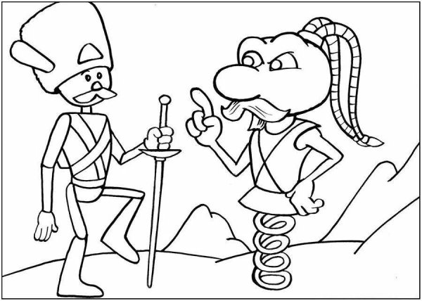 Стойкий оловянный солдатик раскраска