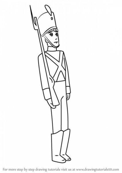 Стойкий оловянный солдатик раскраска