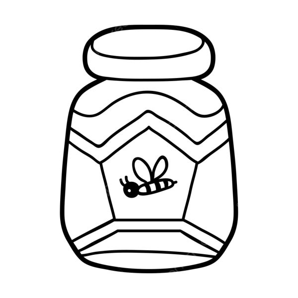 Мед раскраска для детей