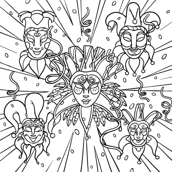 Театр раскраска