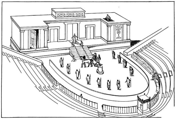 Римский театр (Roman Theater) Пальмира чертеж