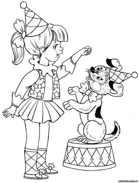 Театр раскраска