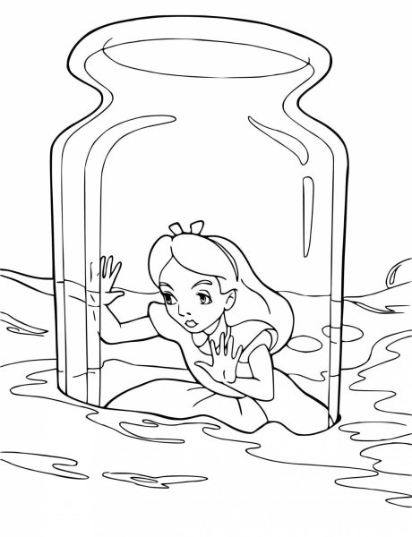 Раскраска вода