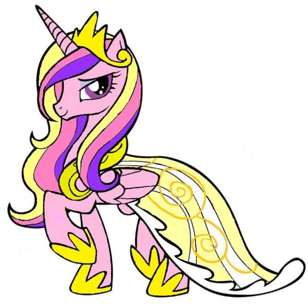 Раскраска пони принцесса Каденс