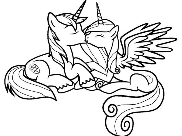 Раскраска пони Шайнинг Армор