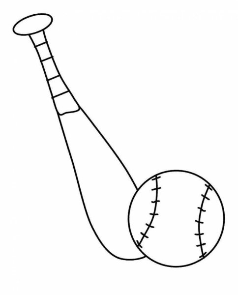 Раскраска спортивный инвентарь для детей