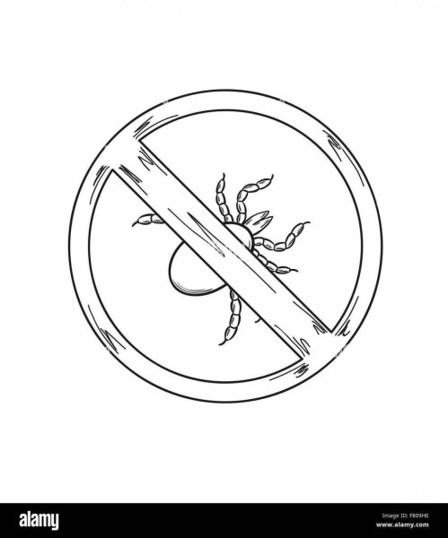 Осторожно клещи знак раскраска