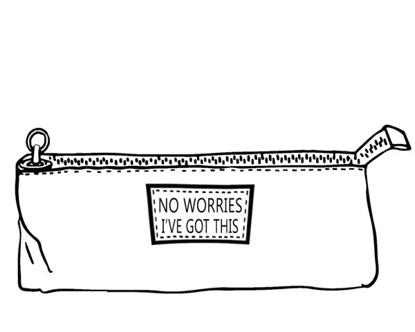 Пенал раскраска