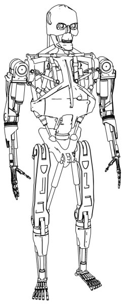 Чертеж Терминатора т-800