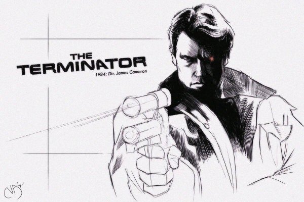 Терминатор 1 рисунок