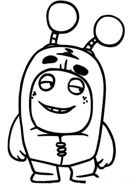 Oddbods раскраска