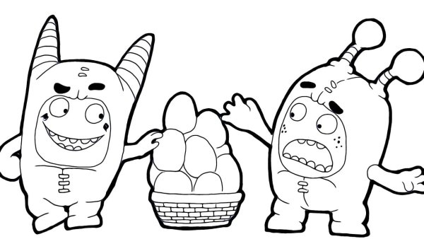 Oddbods раскраска