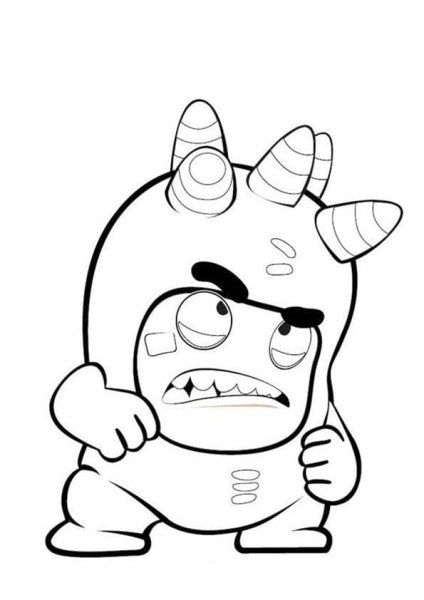 Oddbods раскраска