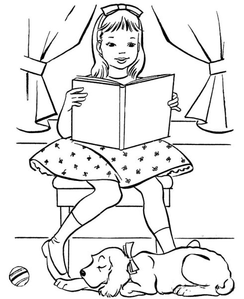 Книжка-раскраска для девочек