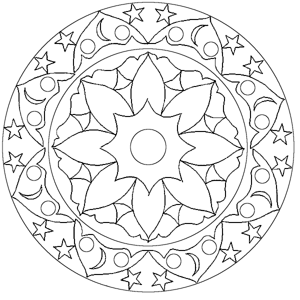 Красивые узоры в круге